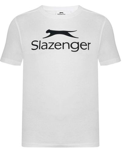 Slazenger Large Logo T-shirt in Black for Men | Lyst UK