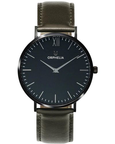 Orphelia Blackline Watch Or61801 Leather - Grey