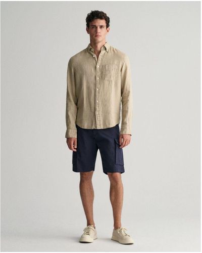 GANT Relaxed Twill Cargo Shorts - Natural