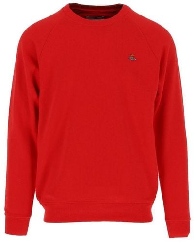Vivienne Westwood Raglan Orb Sweatshirt Cotton - Red