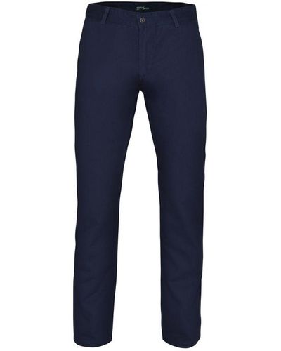 Asquith & Fox Classic Casual Chinos/Trousers () Cotton - Blue