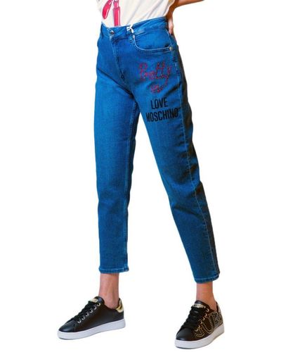 Moschino Love Dames Jeans En Broek Van Blauw Katoen