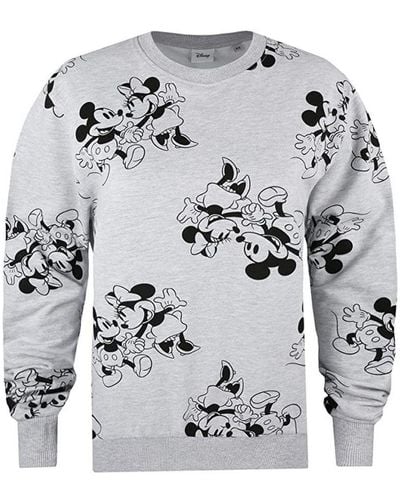 Disney Mickey & Minnie Mouse Sweatshirt (sport Grijs/zwart)