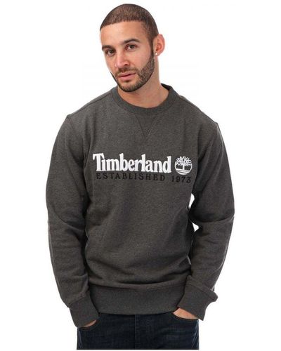 Timberland Embroidery Logo Crew Sweat - Black