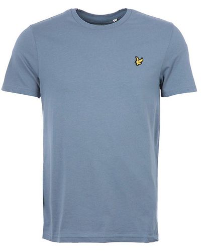 Lyle & Scott Plain Organic Cotton T-Shirt - Blue