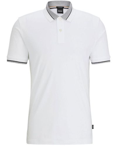 BOSS Hugo Boss Parley 200 Polo Shirt - White