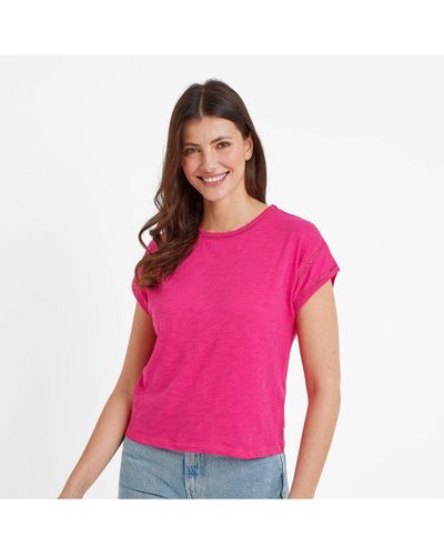 TOG24 Andrea T-Shirt Hibiscus Cotton - Pink