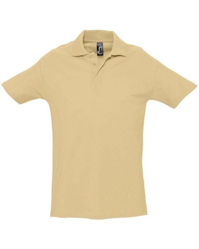 Sol's Spring Ii Short Sleeve Heavyweight Polo Shirt () Cotton - Natural