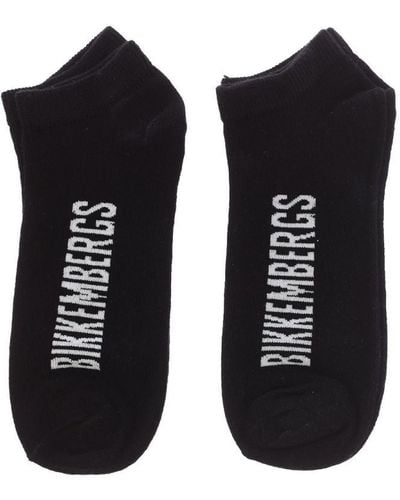 Bikkembergs Pack-2 Invisible Short Socks Bk076 - Black