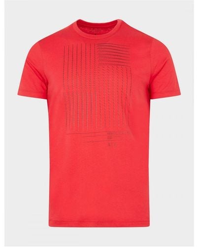 Armani Exchange Men's Graphic T-shirt In Red - Rood