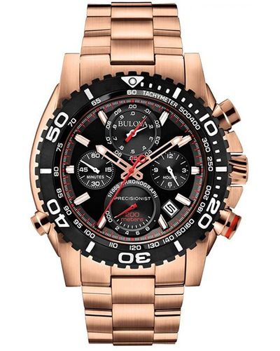Bulova Precisionist Rose Watch 98B213 Stainless Steel (Archived) - Metallic