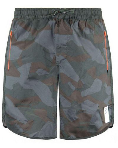 Armani Exchange Camo Shorts - Grey