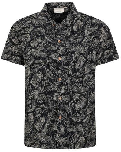 Mountain Warehouse Beach Short-Sleeved Shirt (/Cream) - Black