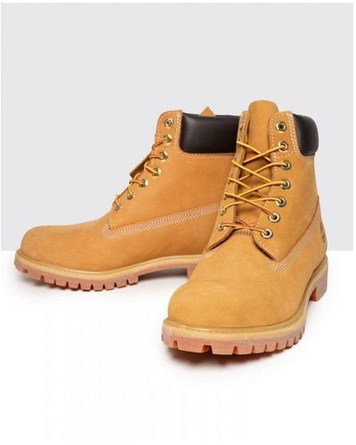 Timberland 6 Inch Premium Waterproof Boots - Yellow