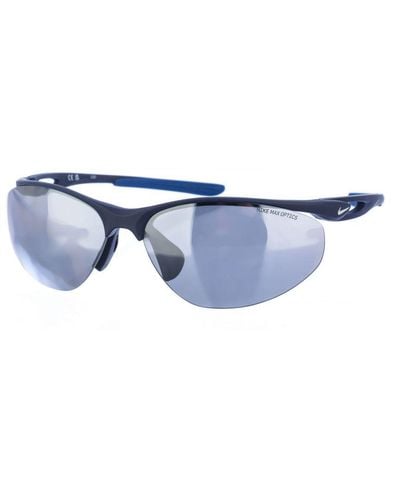 Nike Rectangular Shaped Acetate Sunglasses Dz7352 - Blue
