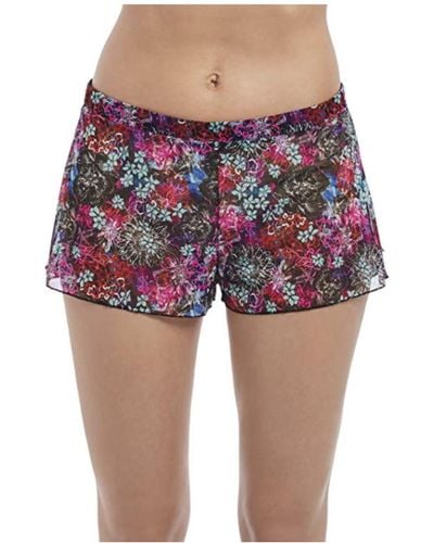 Freya Forest Song Lounge Shorts Black Fabric - Red