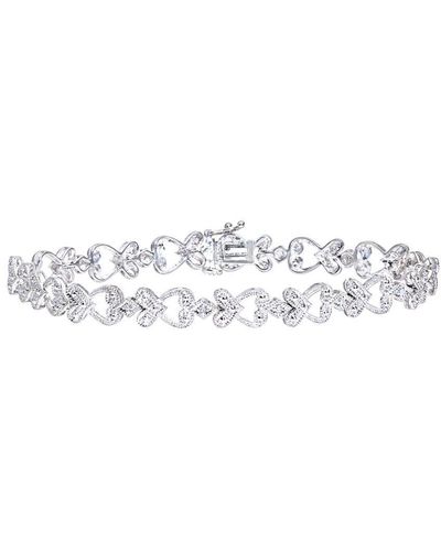 DIAMANT L'ÉTERNEL 9Ct 0.10Ct Pave Set Diamond Fancy Link Bracelet - White
