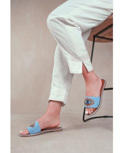 Where's That From 'Cleanse' Flat Sandals - Grey