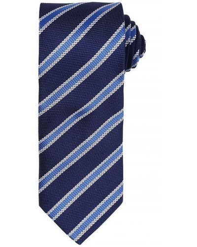 PREMIER Waffle Stripe Formal Business Tie (/Royal) - Blue