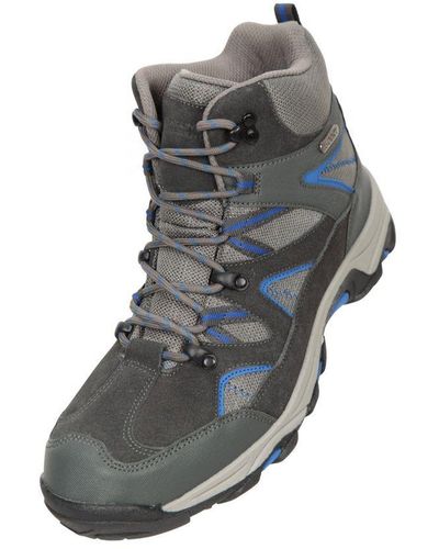 Mountain Warehouse Rapid Suede Hiking Boots (Dark) - Grey