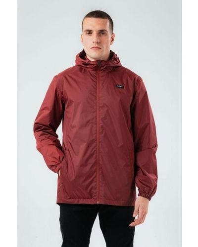 Hype Burgundy Showerproof Style Jacket - Red