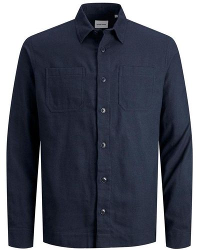 Jack & Jones Logan Effen Overhemd – Marineblauwe Blazer