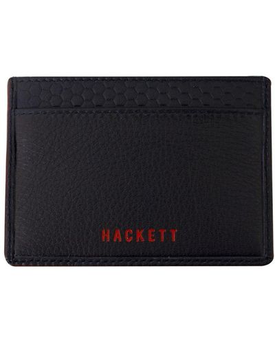 Hackett Aston Martin Navy Card Holder Wallet Textile - Black