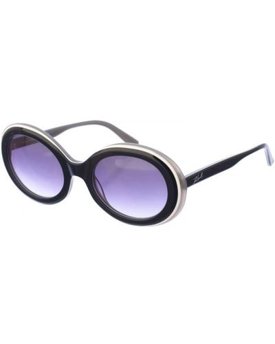 Karl Lagerfeld Acetate Sunglasses With Oval Shape Kl6058S - Blue