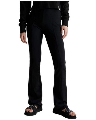 Calvin Klein Calvin Klein Flared Jersey Milano-legging Voor - Zwart