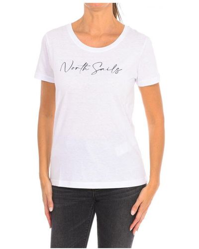 North Sails Womenss Short Sleeve T-Shirt 9024330 - White