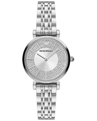 Emporio Armani Steel Quartz Watch - White