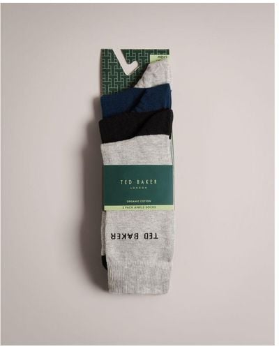 Ted Baker Mixxed Three Pack Of Socks, Assorted - Multicolour