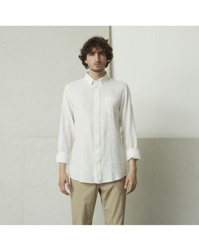 Suit Long Sleeve Shirt - White