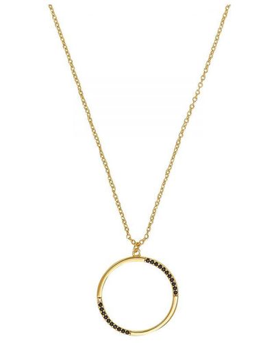 S.oliver Chain With Pendant For Ladies, 925 Sterling, Zirconia Synth - Metallic
