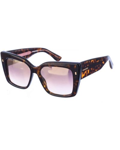 DSquared² Butterfly-Shaped Acetate Sunglasses D20017S - Brown