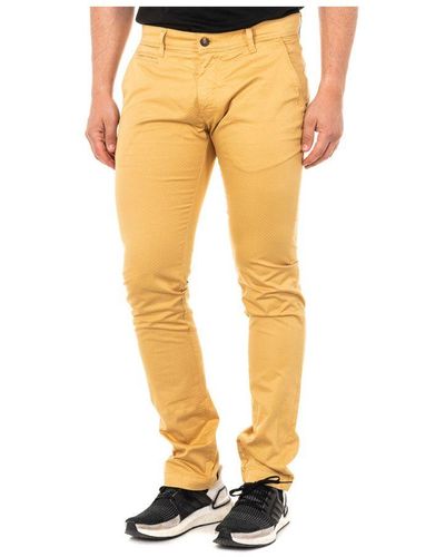 La Martina Lmt014 Chinese Cut Trousers Cotton - Yellow