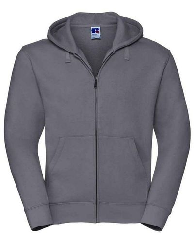 Russell Authentic Hooded Sweatshirt (Convoy) - Grey