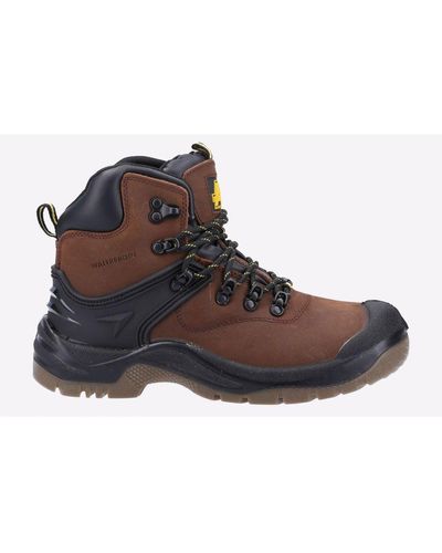 Amblers Safety Fs197 Waterproof Lace Up Boot - Brown