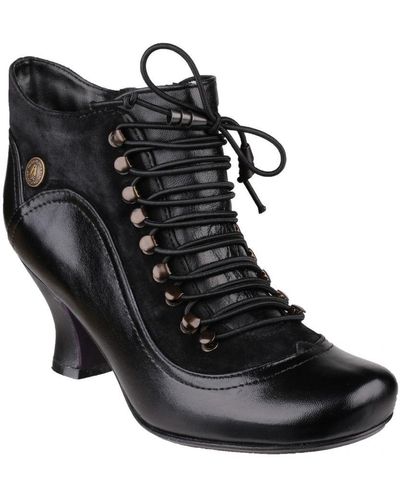Hush Puppies Ladies Vivianna Lace Up Boots () - Black