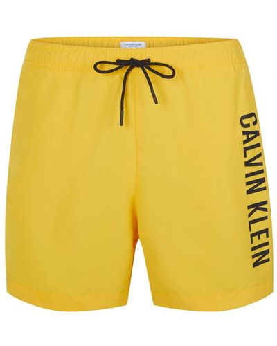 Calvin Klein Zwembroek Voor Zwemkleding - Geel