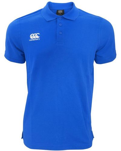 Canterbury Waimak Korte Mouw Pique Polo Shirt (koninklijk) - Blauw