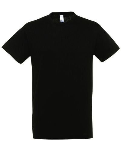 Sol's Regent T-shirt Met Korte Mouwen (diep Zwart)