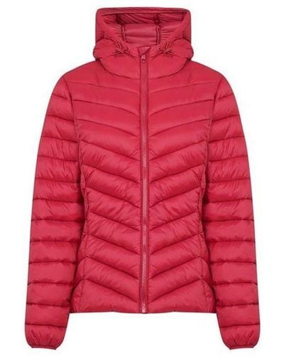 SoulCal & Co California Dames Micro Bubble Jacket In Rood