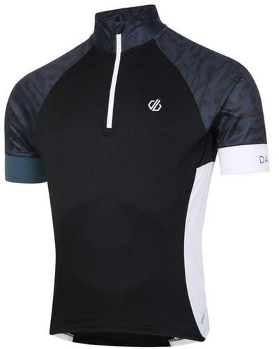 Dare 2b Stay The Course Iii Camo Cycling Jersey (Orion/) - Black