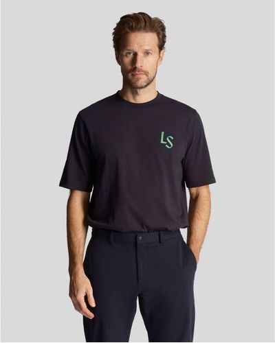 Lyle & Scott Golf Ls Logo T-shirt - Blue