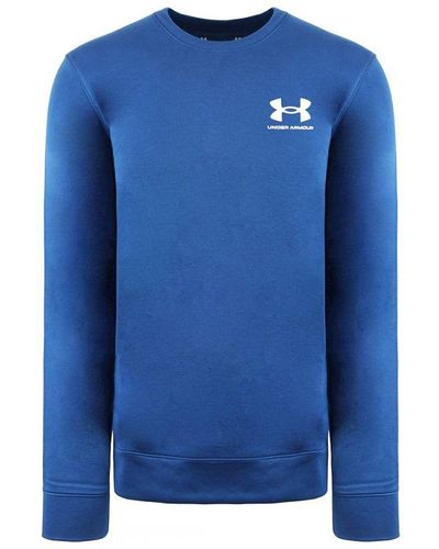 Under Armour Rival Terry Blue Jumper Cotton