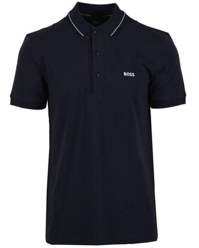 BOSS Boss Paule 4 Polo Shirt Dark - Blue