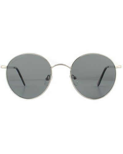 Montana Round Smoke Polarized Sunglasses Metal - Grey