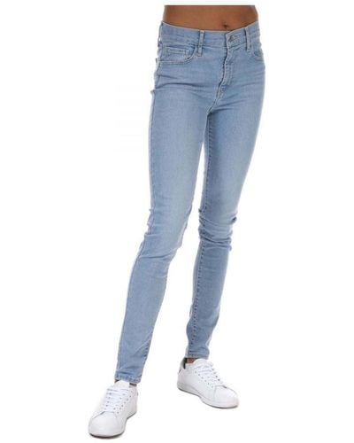 Levi's Levi's 720 Superskinny Jeans Met Hoge Taille - Blauw