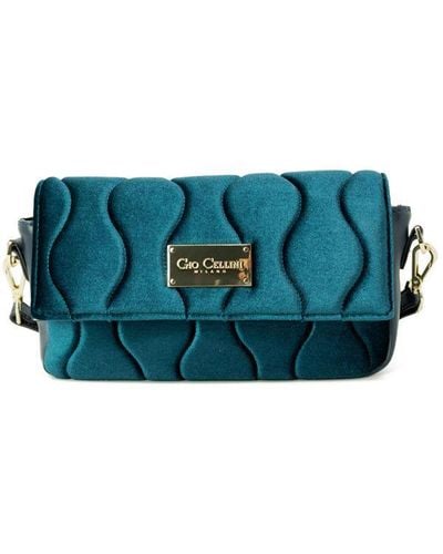 Gio Cellini Milano Gio Handbag With Clip Fastening - Blue